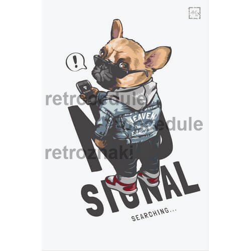Buldog Brak znaku sygnału