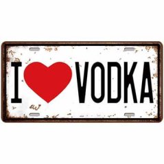 Cedule značka I love Vodka Cedule značka I love Vodka