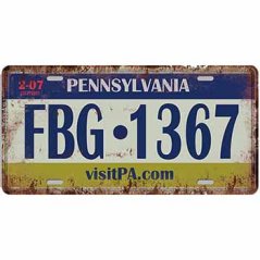 Ceduľa značka Pennsylvania Ceduľa značka Pennsylvania