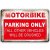 Ceduľa Motorbike - Parking Only