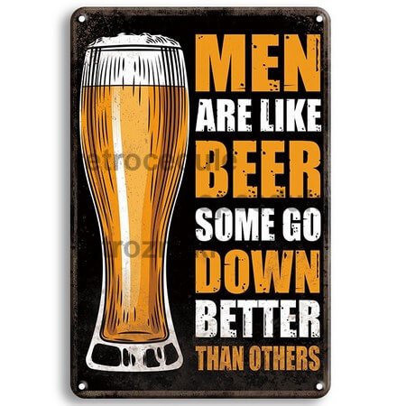 Znak Moški so kot pivo