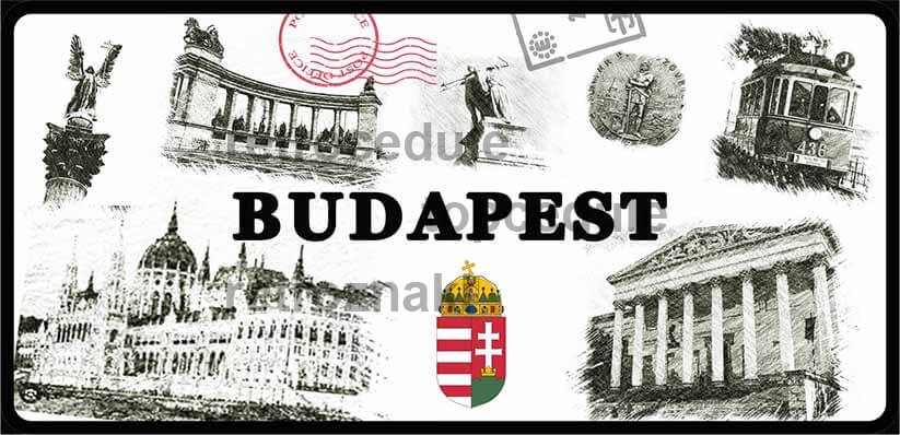 Budapest város táblák