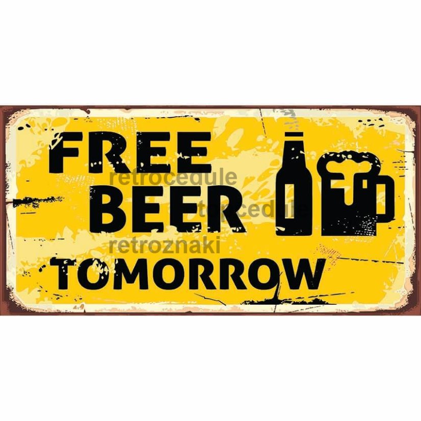 Cedule Free Beer Tomorrow
