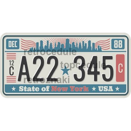 Ceduľa USA značky - New York