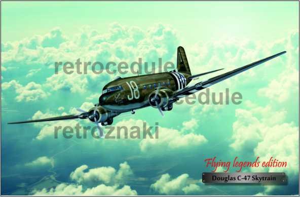 Ceduľa Lietadlo Douglas C-47 Skytrain Ceduľa Lietadlo Douglas C-47 Skytrain