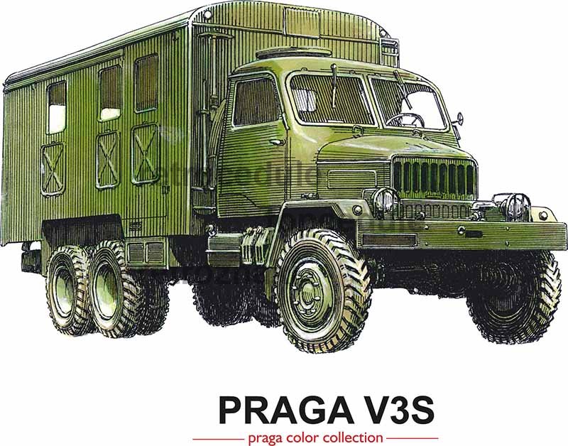 Plechová cedule Praga V3S 2