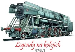 Plechová ceduľa Lokomotiva 476.1