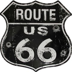 Cedule Route us 66 štít