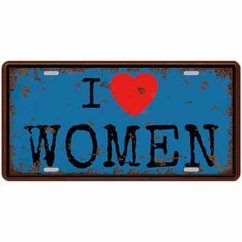 Cedule značka I Love Woman Cedule značka I Love Woman