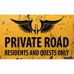 Ceduľa Priváte Road Ceduľa Priváte Road