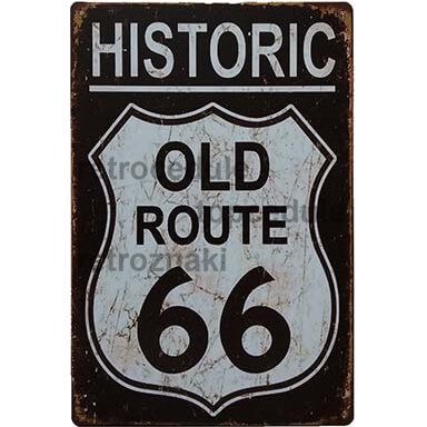 Historyczny stary znak Route 66 Historyczny stary znak Route 66