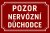 Plechová ceduľa Pozor nervózní důchodce