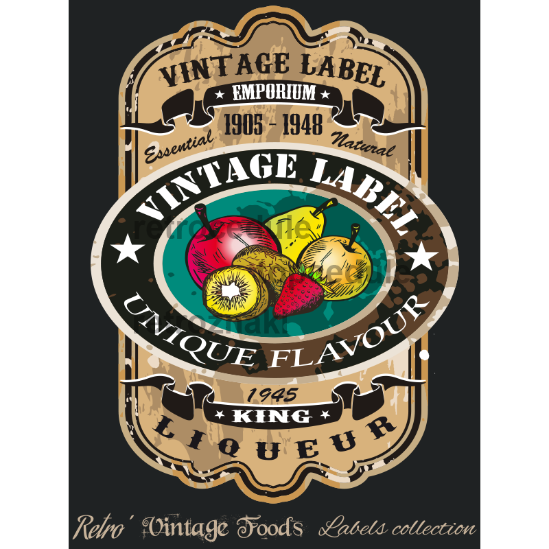 Jelölje be Vintage Label - Egyedi íz
