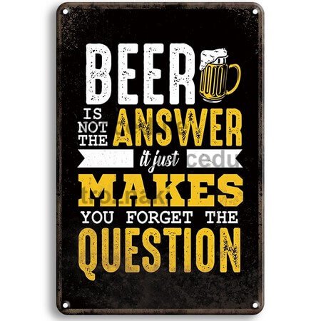 Cedule Beer Answer Makes Question