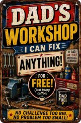 Tabliczka blaszana Dads Workshop
