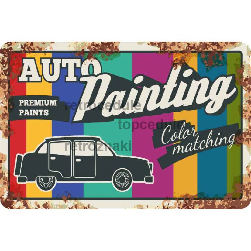 Ceduľa Auto Painting