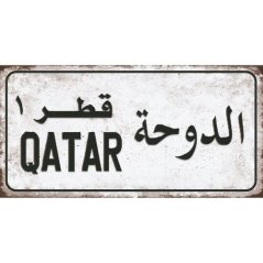 Ceduľa značka Qatar