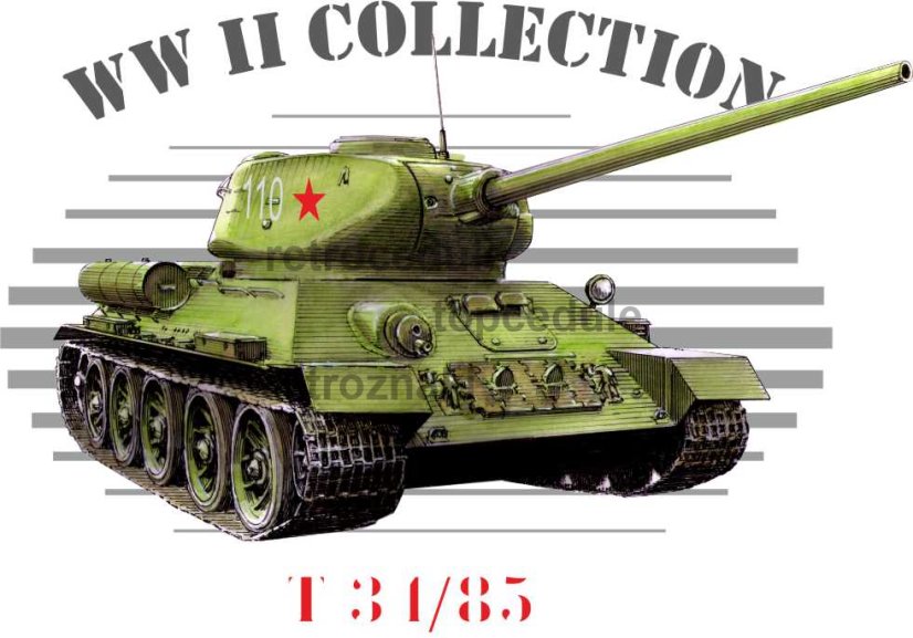 Plechová cedule Tank T34/85