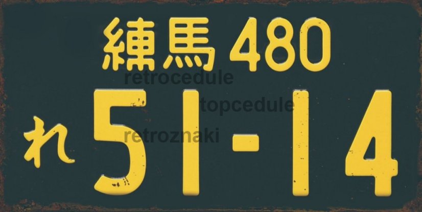 Znak blaszany China 51-14