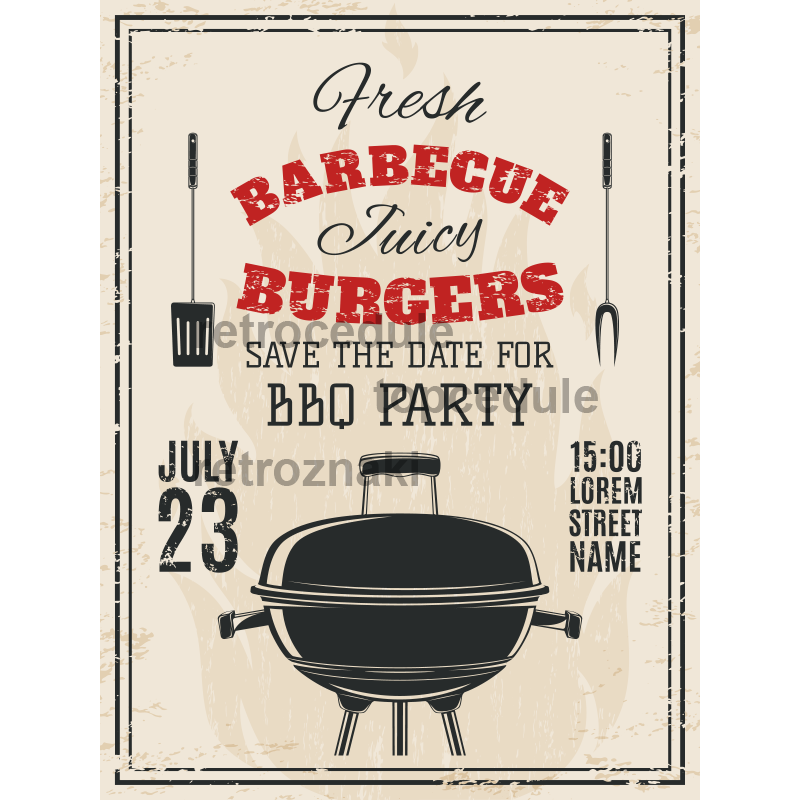 Barbecue Burgers Party jele
