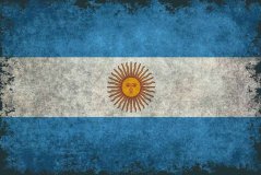 Cedule Argentína vlajka