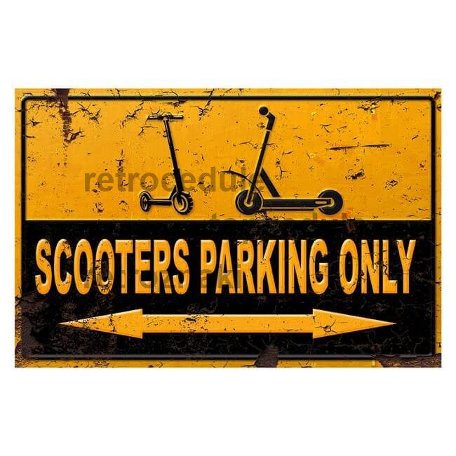 Znak Parking – tylko parking dla hulajnóg