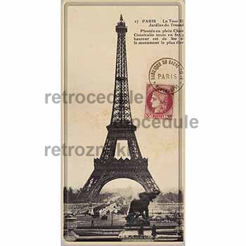 Ceduľa Paríž Eiffelova veža