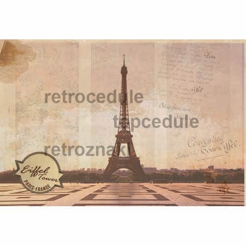 Cedule Paříž - Eiffel Tower 3