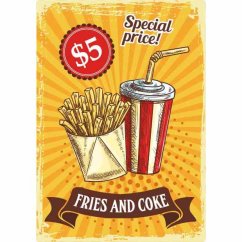 Znak Menu Restauracji 4 - Frytki i Cola