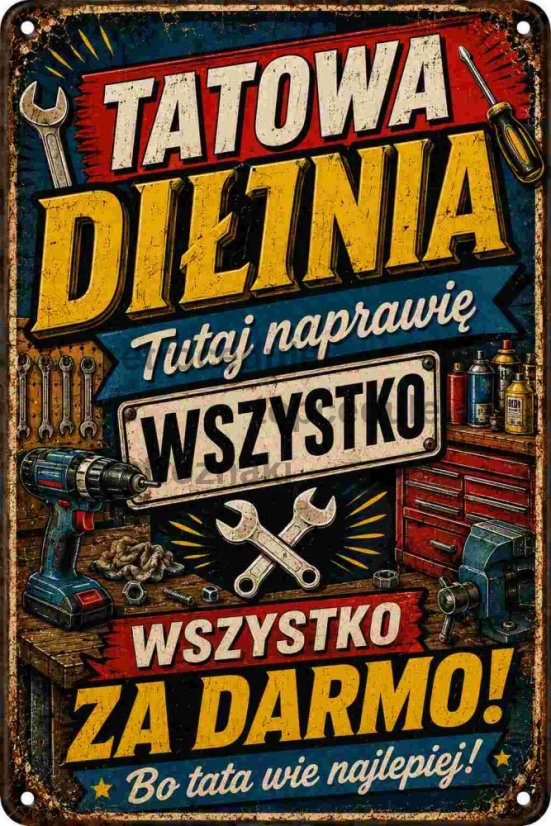 Tabliczka blaszana Tatowa Dilinia