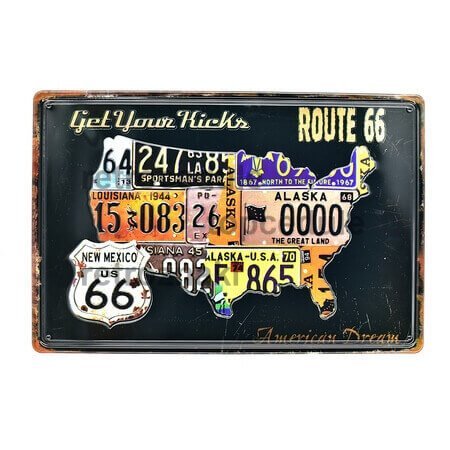 Get Your Kucks Route 66 tábla