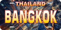 Pločevinasti znak Bangkok Thailand