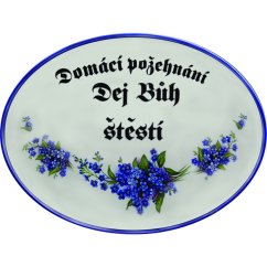 Cedule Domácí požehnání Dej Bůh štěstí