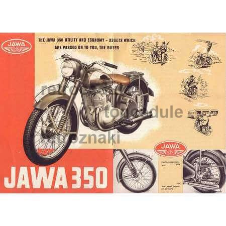 Cedule Jawa 350 – plakát