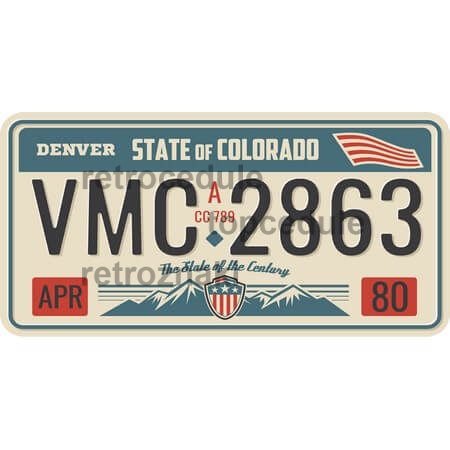 Ceduľa USA značky - Colorado