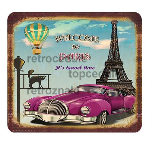 Znak Dobrodošli v Parizu