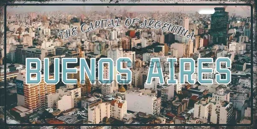 Pločevinasti znak Buenos Aires