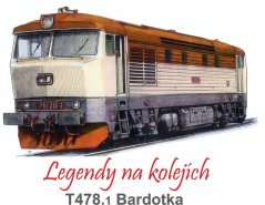 Ceduľa Lokomotíva T478.1 Bardotka