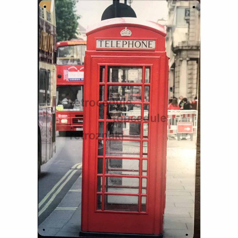 Cedule telefonní budka