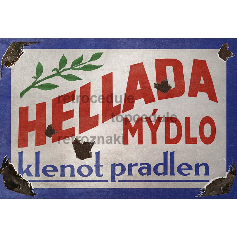 Cedule Hellada Mýdlo – Klenot pradlen