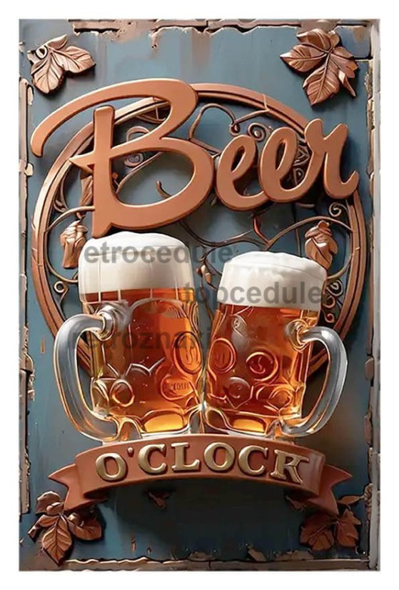 Figyelmeztető tábla Beer o Clock