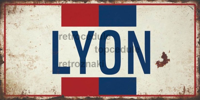 Pločevinasti znak Lyon