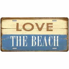 Znak „Kochaj plażę”. Znak „Kochaj plażę”.