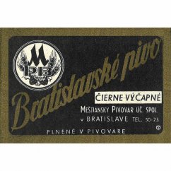 r127 cedula bratislavsky pivovar etiketa