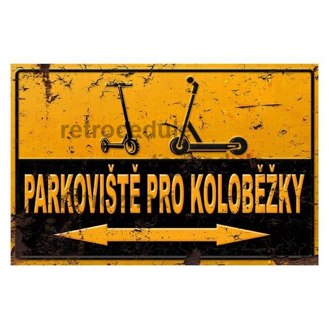 Cedule Parkoviště pro koloběžky