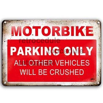 Motorno kolo - znak samo za parkiranje