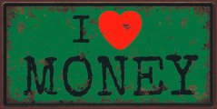 Ceduľa I love Money