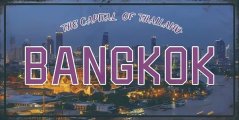 Plechová ceduľa Bangkok