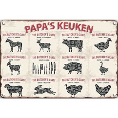 Znak Butchers Papas Keuken Znak Butchers Papas Keuken