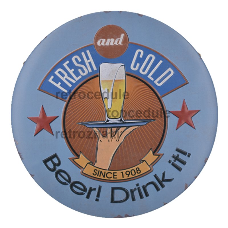 Ceduľa Fresh Cold Beer Ceduľa Fresh Cold Beer